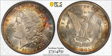 1878 7TF $1 Reverse of 1879 MS64+