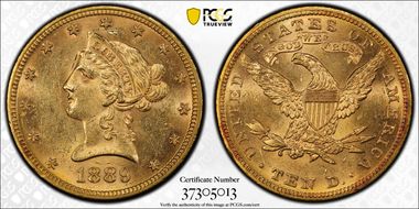 1889 $10 MS62