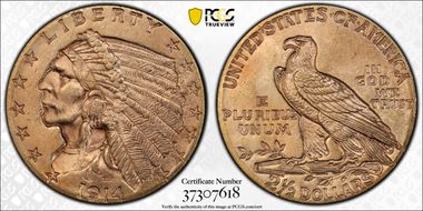 1914 $2.50 MS64+