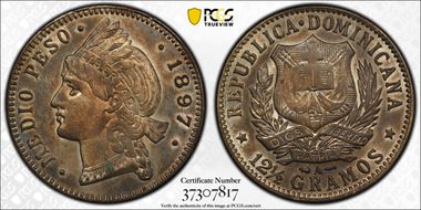 1897-A 1/2 P KM-15  Ag N1