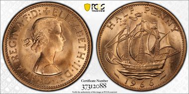 1966 1/2D S-4158 MS66RD