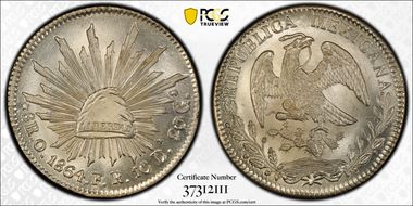 1864-O FR 8 R Oa13 MS66