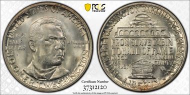 1951-D 50C Booker T. Washington MS66