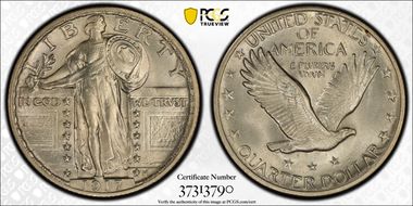 1917 25C Type 2 MS64FH