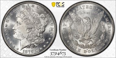 1879-S $1 Reverse of 1878 MS64