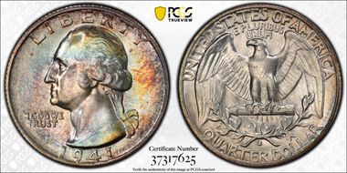 1941-S 25C MS67