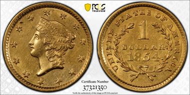 1854 G$1 Type 1 N1