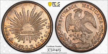 1857-Mo GF 8 R Mo43 MS64