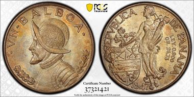 1947 Balboa KM-13  Ag MS64