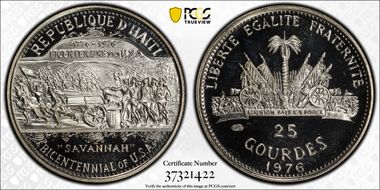 1976 25 G U.S. Bicentennial PR68DCAM