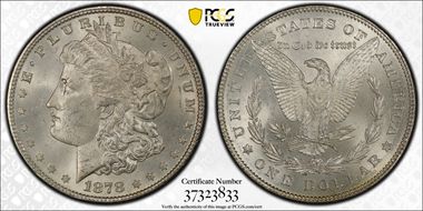 1878 7/8TF $1 Strong MS63