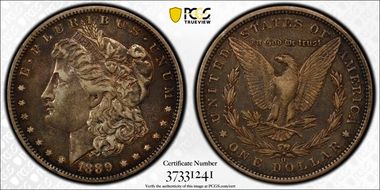 1889-O $1 XF40