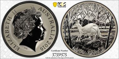 2016 $1 Kangaroo Ag MS69
