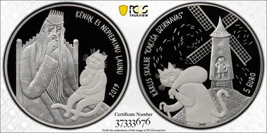 2019 € 5 Cat's Mill PR70DCAM