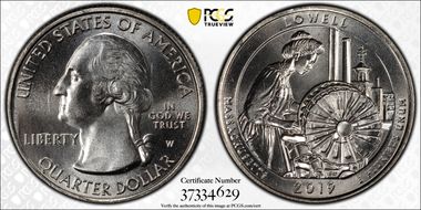 2019-W 25C Lowell NP Early Find MS65