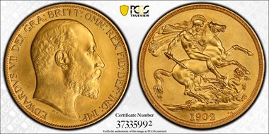 1902 £2 S-3968 Matte PR64