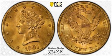 1901-S $10 MS64