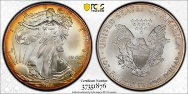 2008 $1 Silver Eagle MS69