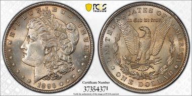 1896 $1 MS62