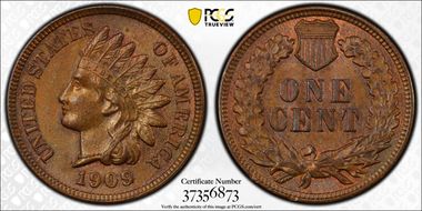 1909 1C Indian MS63BN