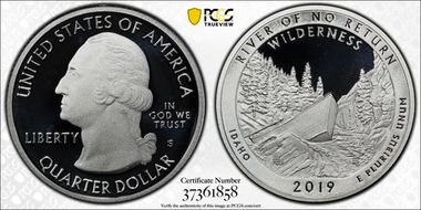2019-S 25C Frank Church River of No Return NP - Silver First Day of Issue PR70DCAM