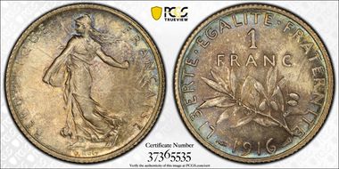 1916 1 Fr Gad-467 F-217 MS65