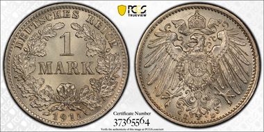 1915-D Mark J-17 Ag MS65