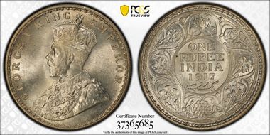 1917(C) Rupee SW-8.37 Prid-213 MS64