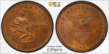 1905 1C KM-163 MS64BN