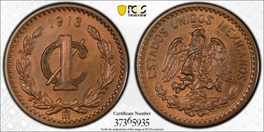 1913-Mo 1C MS65RB