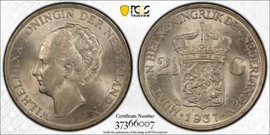 1937 2 1/2 G KM-165  Ag MS62