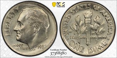 1982 10C No P Weak FS-502 MS65