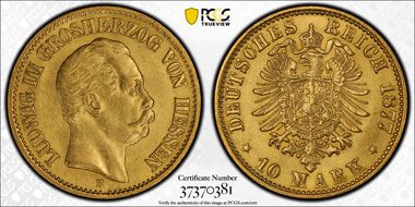 1877-H 10 Mk J-216 MS61