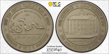 1954 SC$1 HK-510, D1954-1b Silver Albany Congress MS65