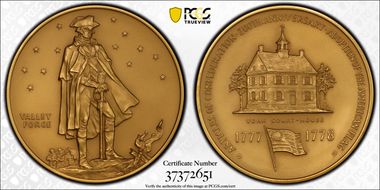 1978 AE Medal D1978-1c Bronze 76mm Valley Forge MS67