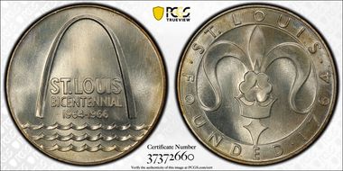1964 Medal St. Louis Bicentennial MS66