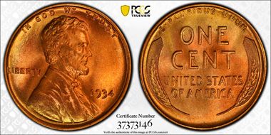 1934 1C MS68RD