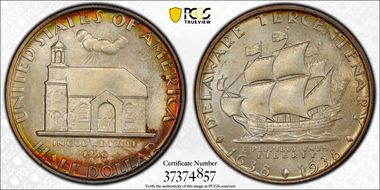 1936 50C Delaware MS66