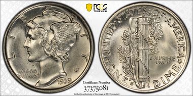 1939-S 10C MS66