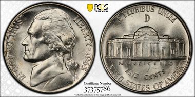 1945-D 5C DDO FS-101 MS66FS