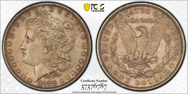 1878 7TF $1 Reverse of 1879 AU55