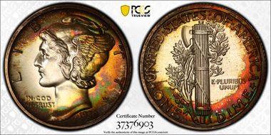 1939 10C PR67+