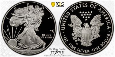 2015-W $1 Silver Eagle PR70DCAM
