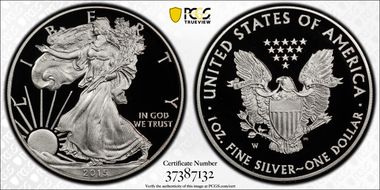 2015-W $1 Silver Eagle PR69DCAM