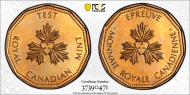 (c.1986) $1 Tok TT-100.23  Var Bronze Plated Ni MS66