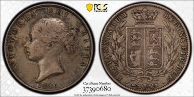 1846 1/2 Cr S-3888 VF25