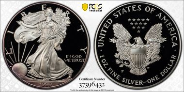 1999-P $1 Silver Eagle PR70DCAM