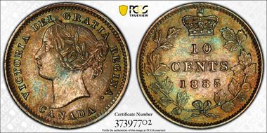 1885 10C MS66