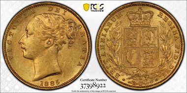 1885-M Sov S-3854A Shield MS62