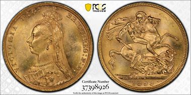 1893-M Sov S-3867C Jubilee Head MS63